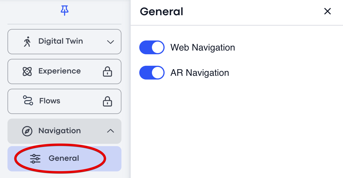 Toggling WEB and AR modes