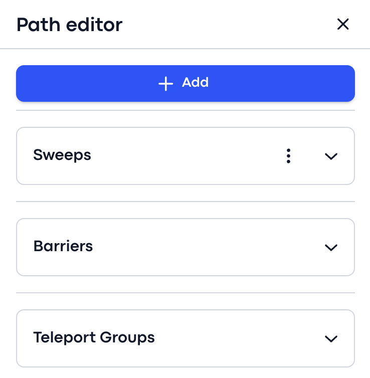 Path Editor — preview a calculated route