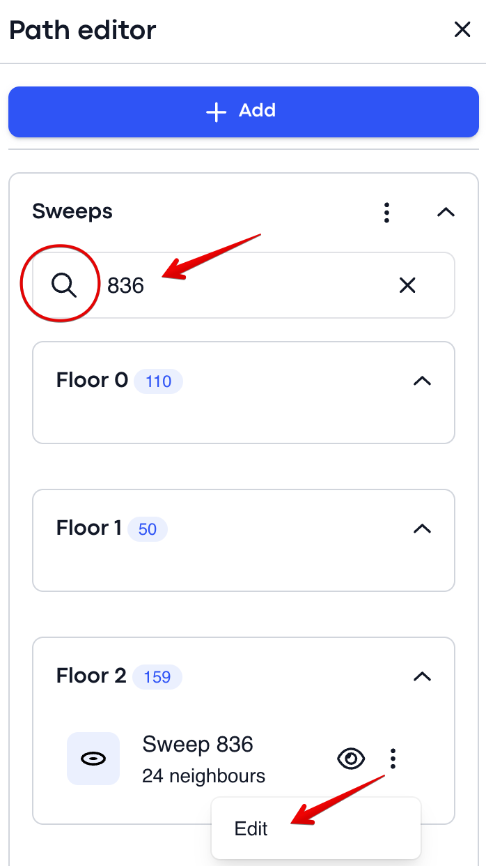 Renaming a sweep