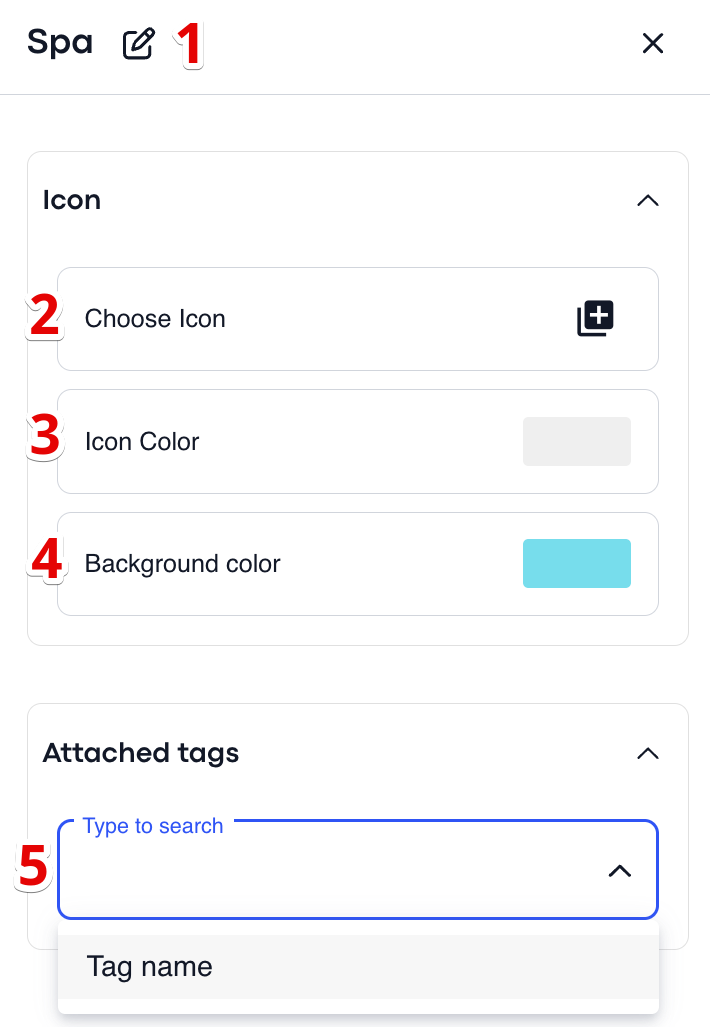 Menu item — attaching preview media