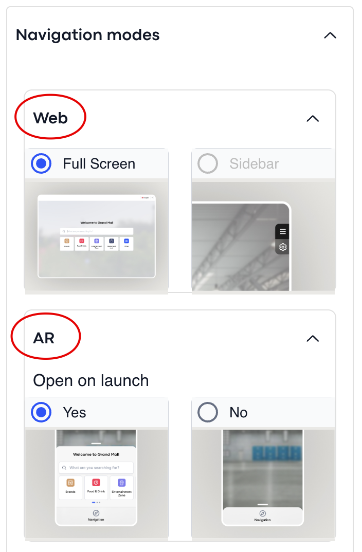 Settings — detailed routes toggle