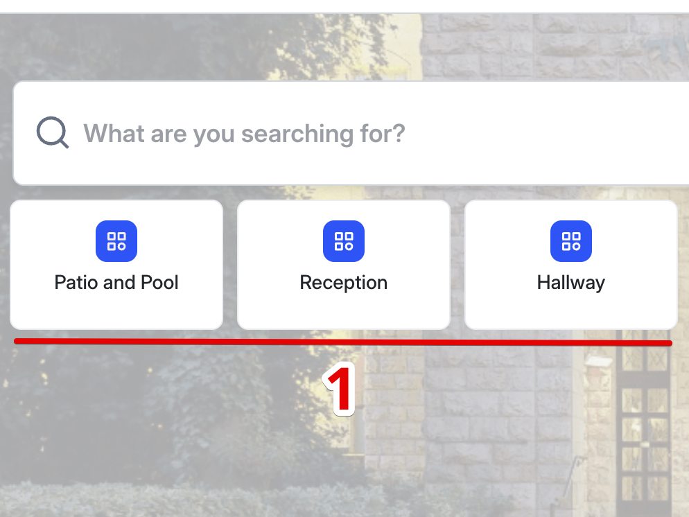 Menu appears in the tour viewport