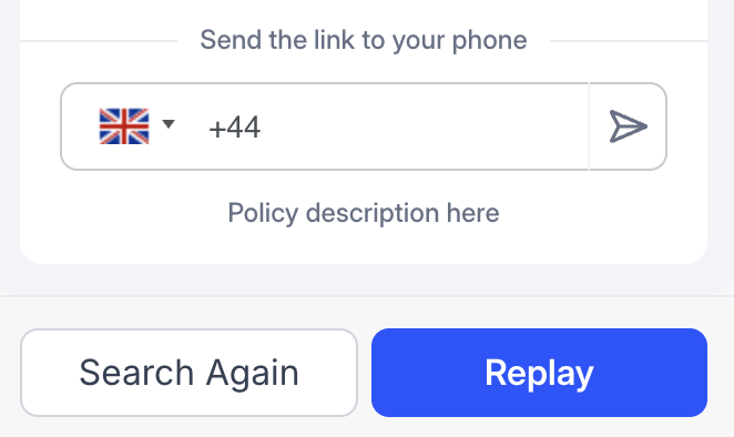 Sharing component — mobile handoff result