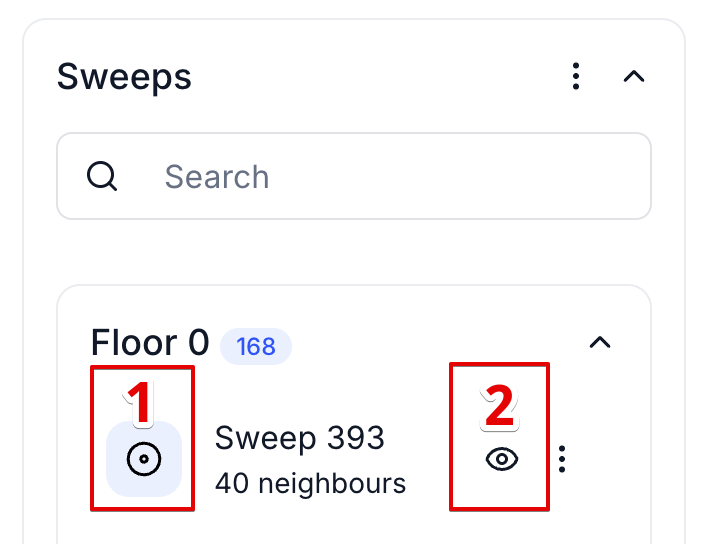 Sweep with a starting-point flag