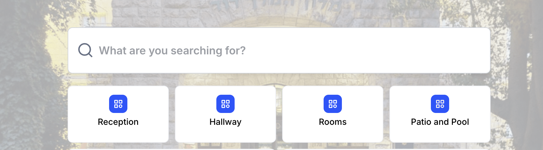Navigation Menu as visitors see it