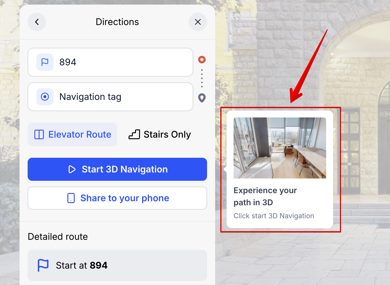Settings — visitor-facing summary card