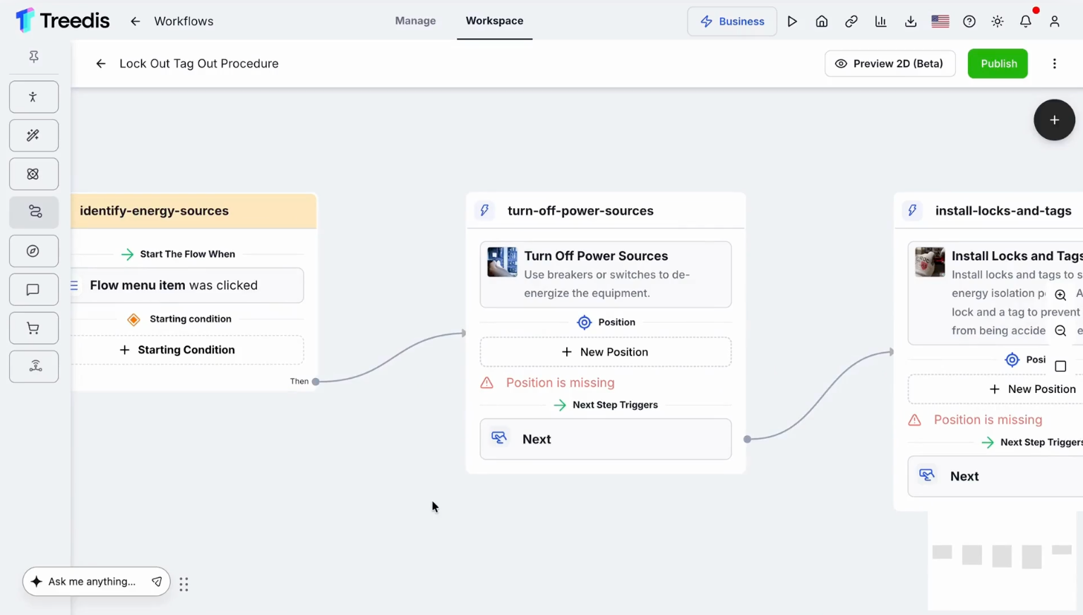 Inspecting an individual generated step in the editor